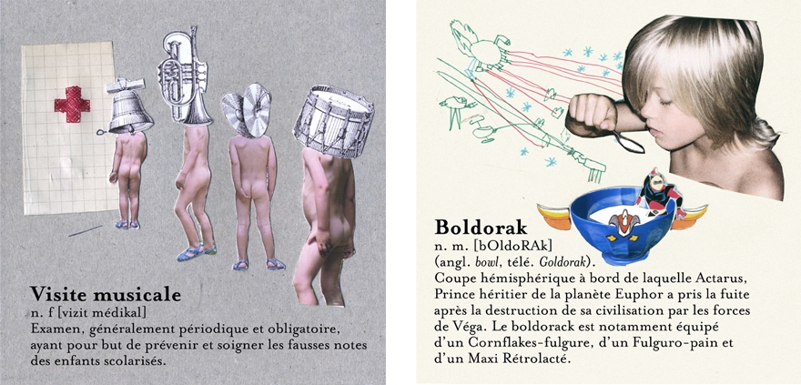 Valentine Hebert - collages - mots enfants