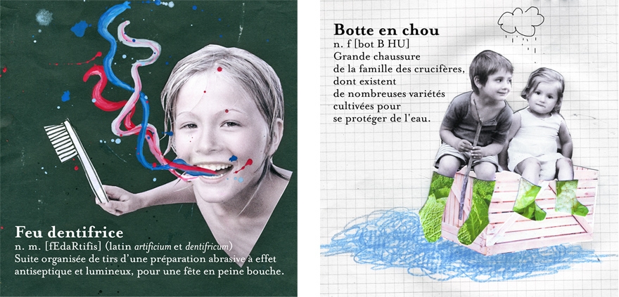  Valentine Hebert - collages - mots enfants