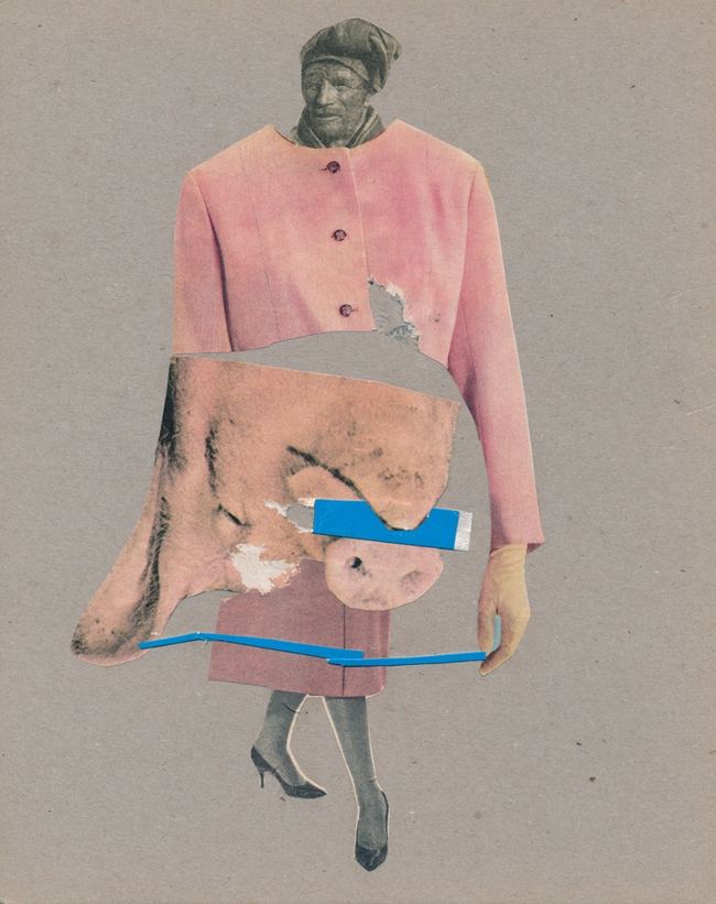 échine de rose collage valentine hebert