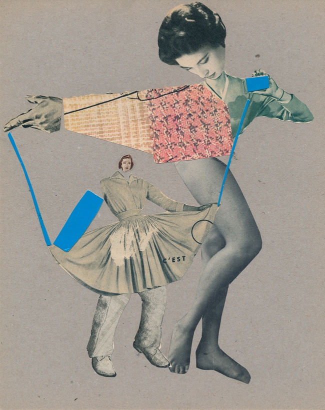 échine de rose collage valentine hebert
